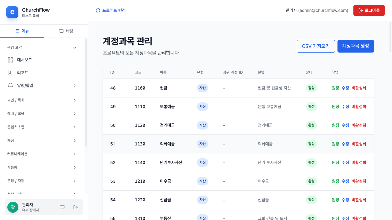 계정과목